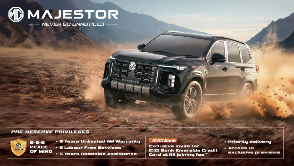MG Majestor Price