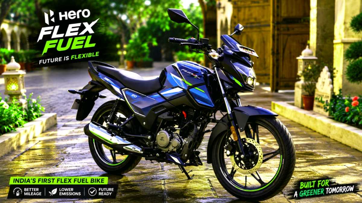 New Hero Flex Fuel Bike