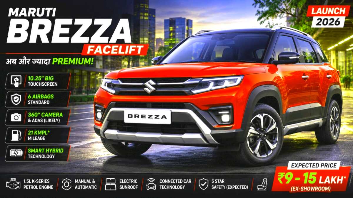 Maruti Suzuki Brezza Facelift 2026