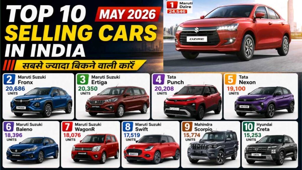 Top 10 Cars Selling May 2026