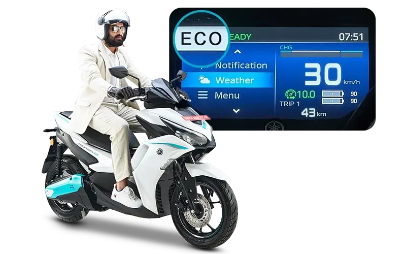 Yamaha Aerox Electric Range power