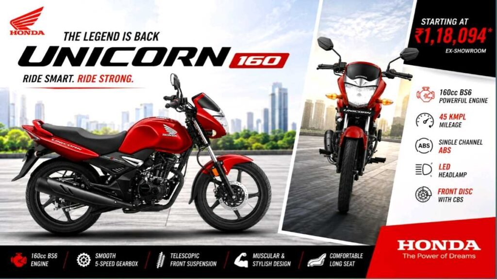 Honda Unicorn 2026