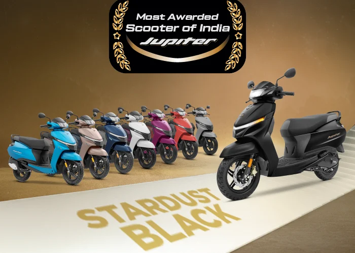 TVS Jupiter 2026 Stardust Black