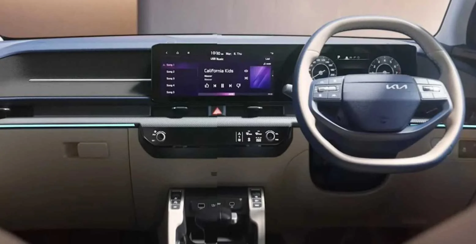 Kia Carens Clavis CNG Interior