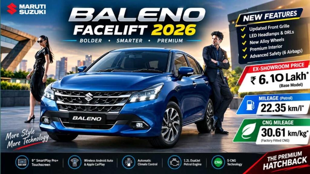 Maruti Suzuki Baleno Facelift 2026